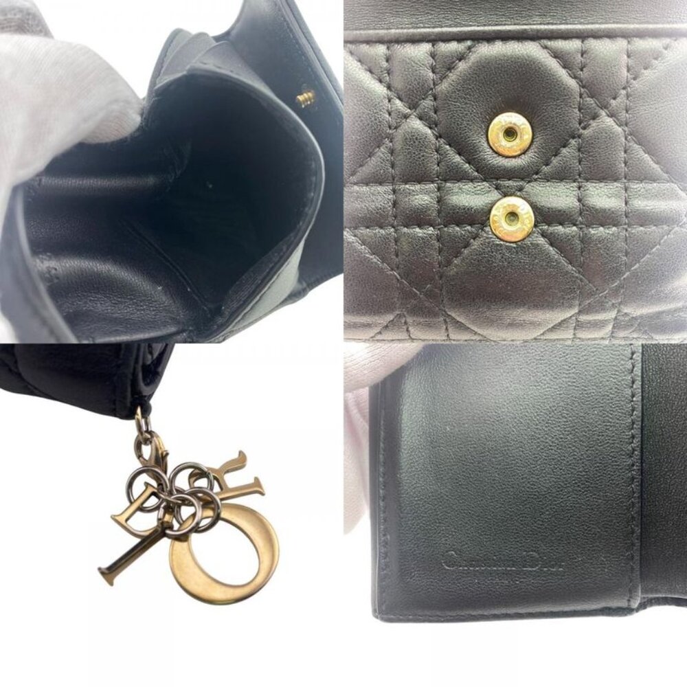 Dior Compact Wallet Lady Dior Trifold Handbag - Picture 8 of 8